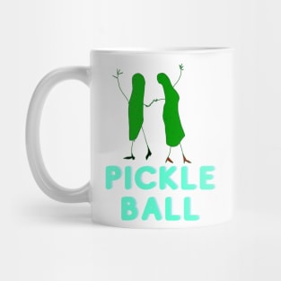 Pickle, Pickleball, Ball, Dancing, Funny T-Shirt, Funny Tee, Badly Drawn, Bad Drawing Mug